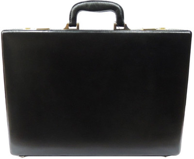 Mex Sleek Medium Briefcase - For Men(Black)