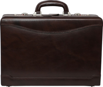 

C Comfort EL443 C Comfort Genuine Leather Expandable Briefcase Office Bag Medium Briefcase - For Men(Brown)