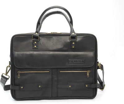 

Flairmen BL001 Medium Briefcase - For Men(Black)