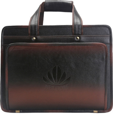 ABLOOM Abloom Medium Briefcase - For Men(Brown)
