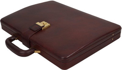 

Clubb Loop Leather Medium Briefcase - For Men(Tan)