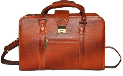 

C Comfort Genuine Leather Medium Briefcase - For Men(Tan)