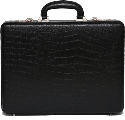 

C Comfort Genuine Leather Office Bag Small Briefcase - For Men(Black)