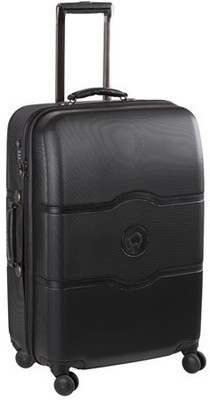 

Delsey Chatelet Hard 55Cm Chocolate Small Trolley Luggage Medium Briefcase - For Men & Women(Black)