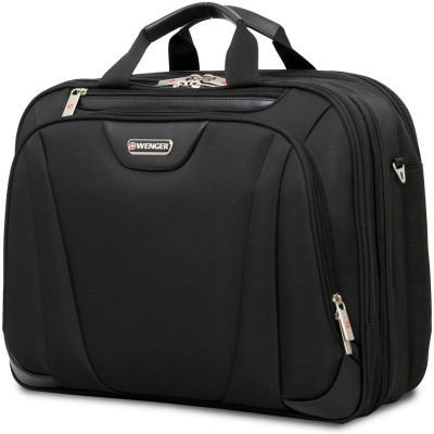 

Wenger 17" Tripple Compartment Medium Briefcase - For Boys(Black)
