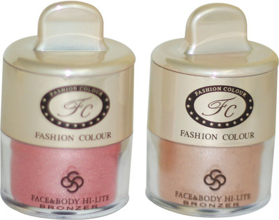 

Fashion Colour Hot Combo of 2 Face & Body High-Lite Bronzers- Pink & Copper(Pink, Copper)