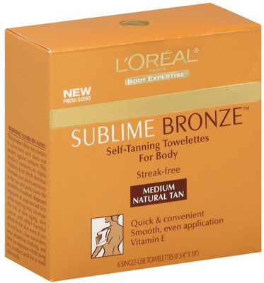

L'Oreal Paris Paris Sublime Bronze Self-Tanning Body Towelettes(Multicolor)