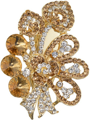 

Taj Pearl Designer Brooch(Gold)