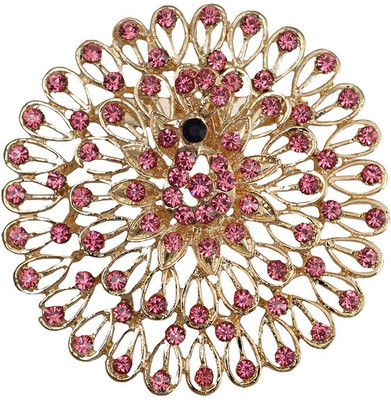 

Taj Pearl Designer Brooch(Gold)