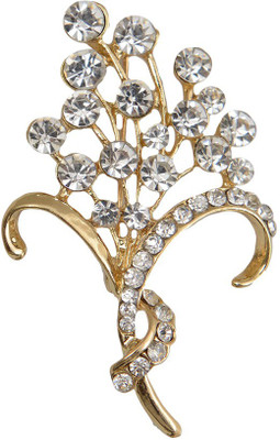 

Taj Pearl Designer Brooch(Gold)