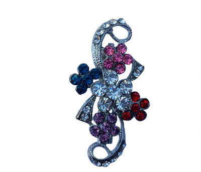 FURE 5 Flower Laced Brooch(Multicolor)