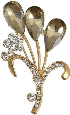 

Taj Pearl Designer Brooch(Gold)