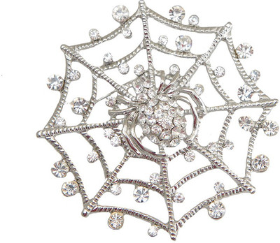 

Taj Pearl Designer Brooch(Silver)