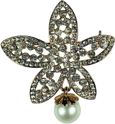 

Bezel Star Pearl Brooch(Multicolor)