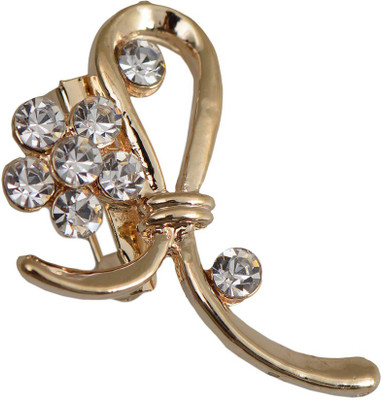 

Taj Pearl Designer Small Brooch(Gold)
