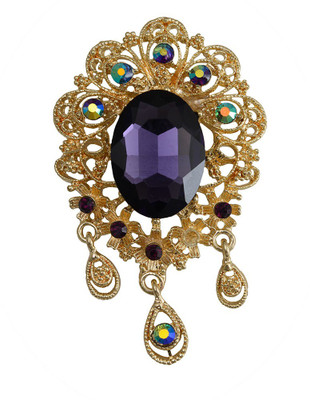 

Taj Pearl Designer Brooch(Gold)