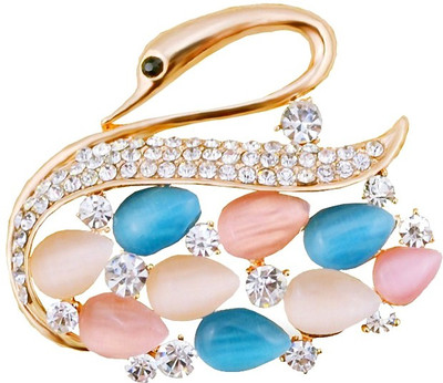 

Silver Shoppee Creative Brooch(Gold, Multicolor)
