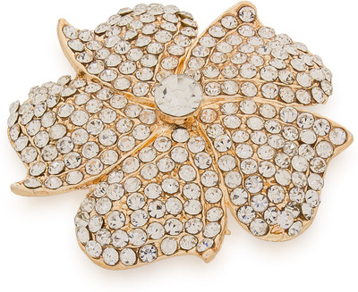 

Luxor Designer Brooch(Gold, White)