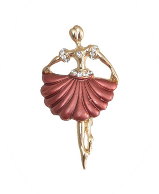

Taj Pearl Designer Brooch(Gold)