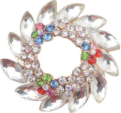 

Taj Pearl Designer Brooch(Gold)