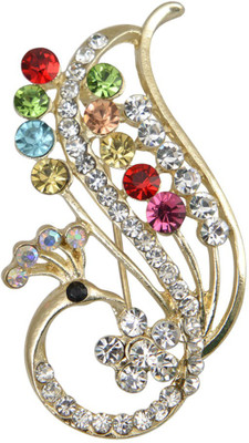 

Taj Pearl Designer Brooch(Gold)