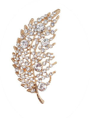 

Taj Pearl Designer Brooch(Gold)