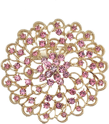

Taj Pearl Designer Brooch(Gold)