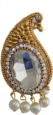 

Taj Pearl Designer Brooch(Gold)