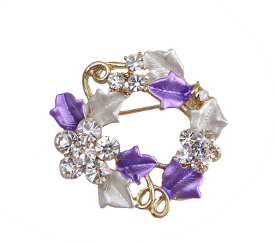 

Taj Pearl Designer Brooch(Gold)