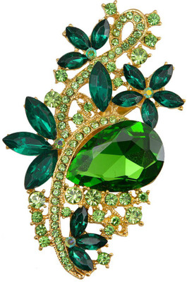 

Taj Pearl Designer Brooch(Gold)