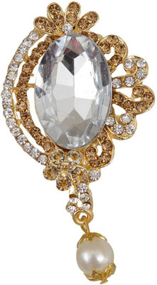 

Taj Pearl Designer Brooch(Gold)