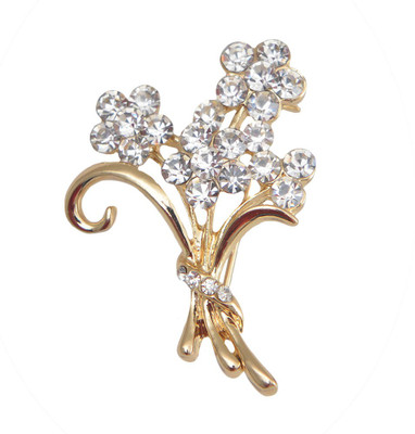 

Taj Pearl Designer Brooch(Gold)