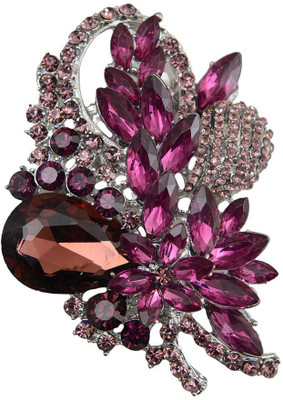 

Taj Pearl Designer Brooch(Silver)