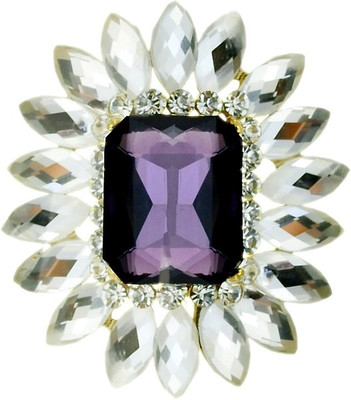 

Silver Shoppee Diadem Inspired Brooch(Gold, Purple, White)