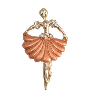 

Taj Pearl Designer Brooch(Gold)