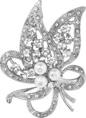 TOUCHSTONE Butterfly Style Brooch(Silver)