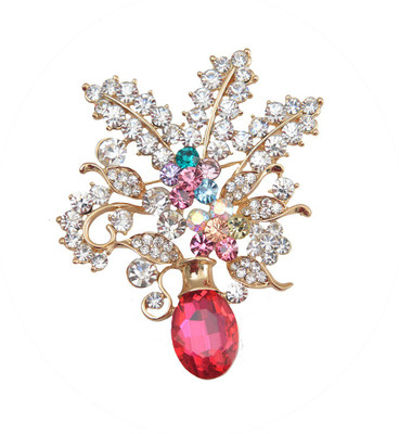 

Taj Pearl Designer Brooch(Gold)