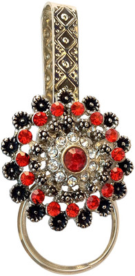 

B-Fashionable Concentric Chabi Kada Brooch(Red)