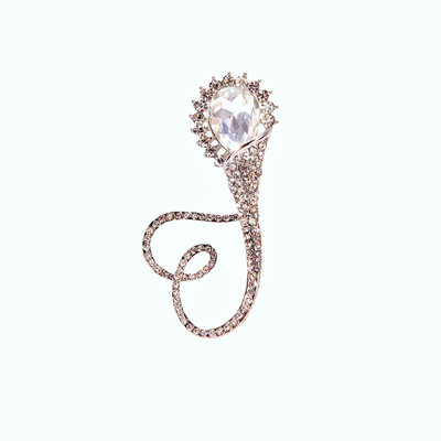 

Bezel B 121 Rhodium Brooch(Silver)