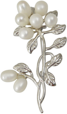 

Taj Pearl Stylish Brooch(Silver)