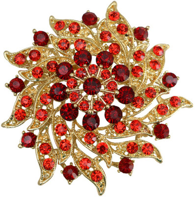

Taj Pearl Designer Brooch(Gold)