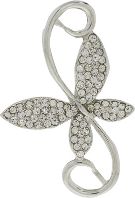

Bezel B - 109 Rhodium Brooch(Silver)