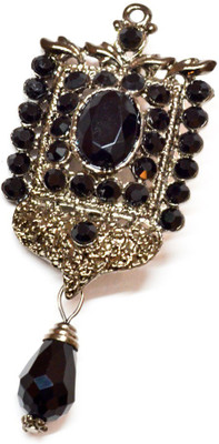 

Tangerine Geometrical Crystal Brooch(Black)