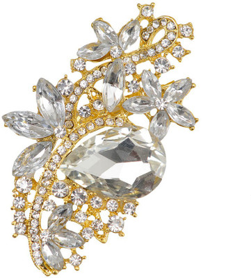 

Taj Pearl Designer Brooch(Gold)