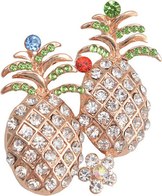 

Taj Pearl Designer Brooch(Gold)