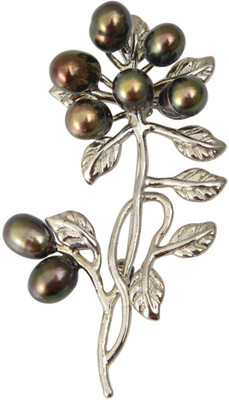 

Taj Pearl Stylish Brooch(Silver)