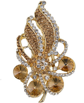 

Taj Pearl Designer Brooch(Gold)