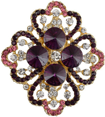 

Taj Pearl Designer Brooch(Gold)