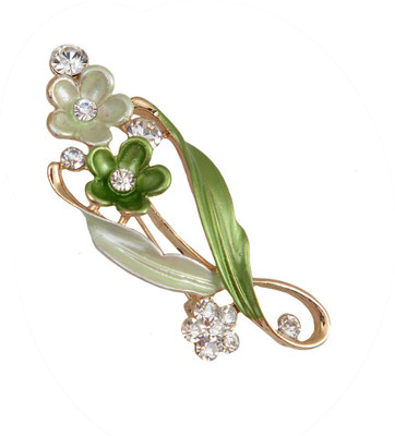 

Taj Pearl Designer Brooch(Gold)
