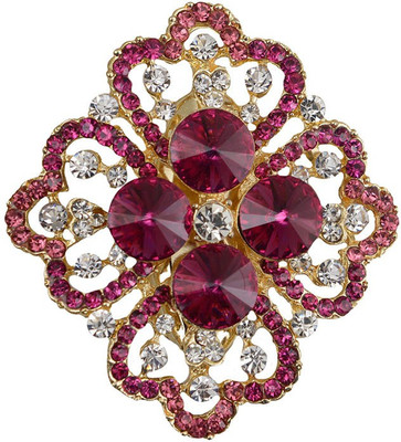 Taj Pearl Designer Brooch(Gold)